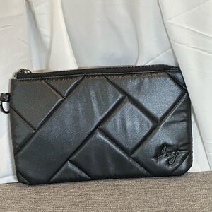 Lug Tenor pouch metallic black NWOT